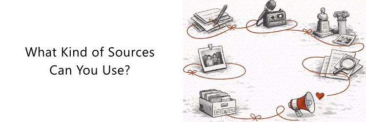 What kinds of sources can you use?